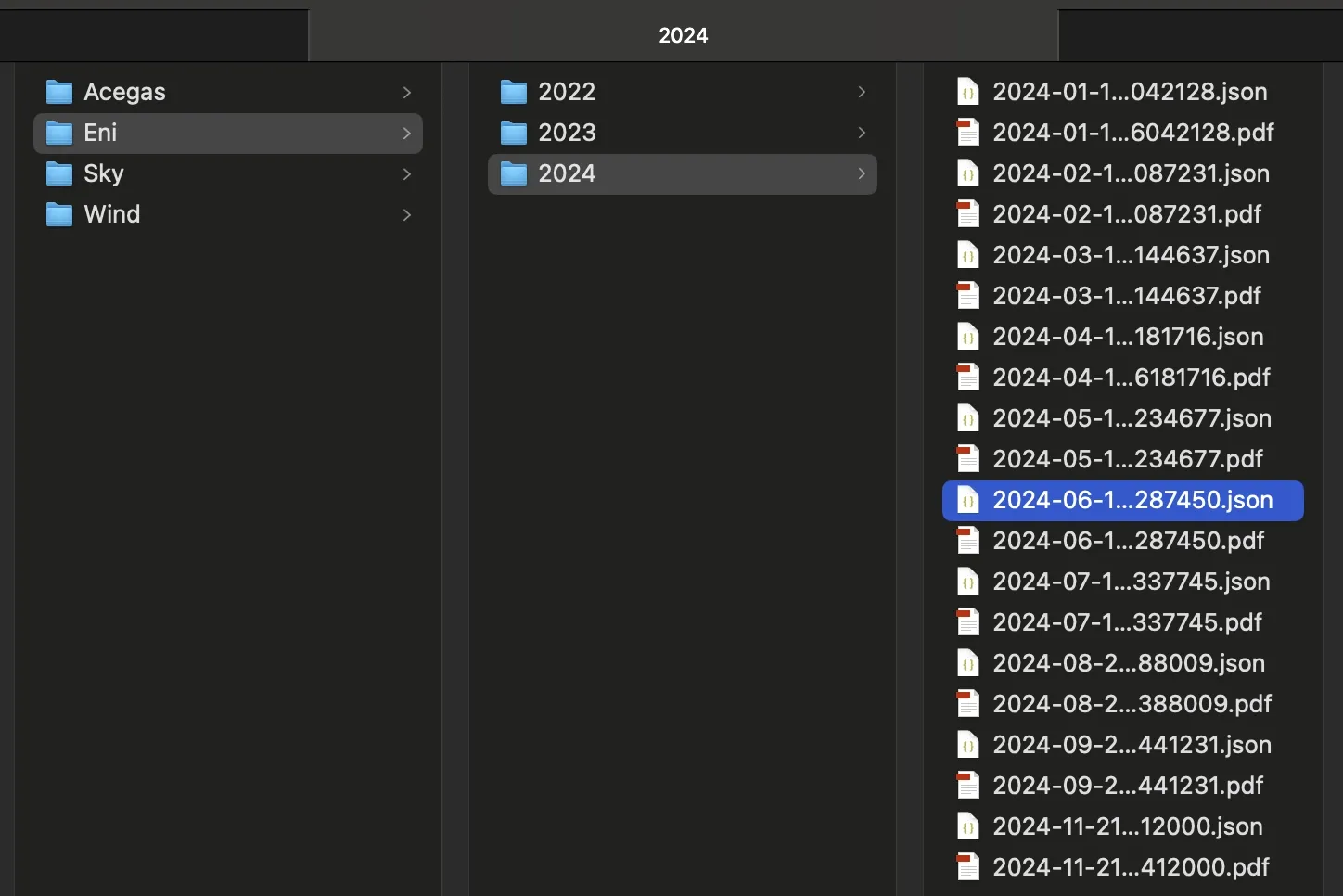 folder structure eni
