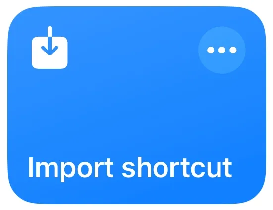 import-shortcut